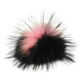 Lana Grossa Pelspompon Finnraccoon | 702-pink/sort