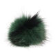 Lana Grossa Pelspompon Finnraccoon | 706-grøn/sort