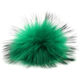 Lana Grossa Pelspompon Finnraccoon | 108-smaragd/sort