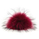Lana Grossa Pelspompon Finnraccoon | 113-aubergine/sort