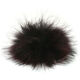Lana Grossa Pelspompon Finnraccoon | 149-sort/rød