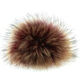Lana Grossa Pelspompon Finnraccoon | 150-bordeaux/natur