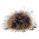 Lana Grossa Pelspompon Finnraccoon | 140-lilla/brun