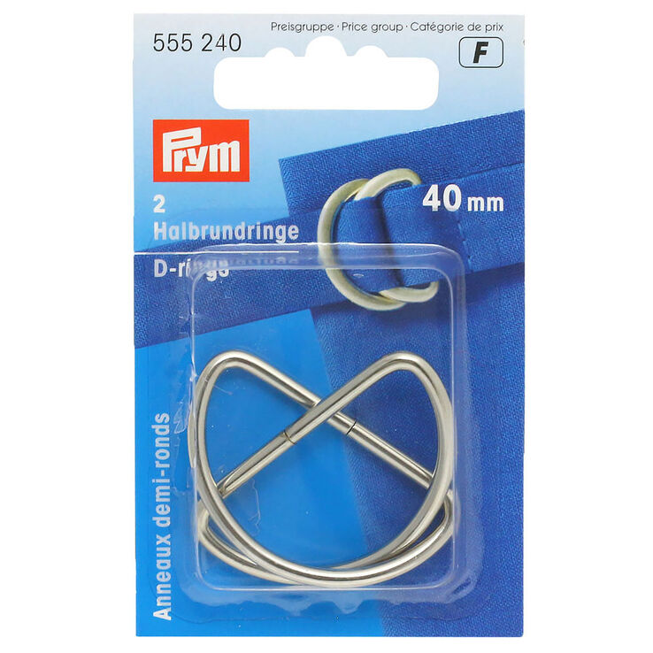 Prym D-ring 40mm | 240-sølv