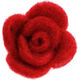 Lana Grossa Filt rose lille 12333/40mm | 03-rød
