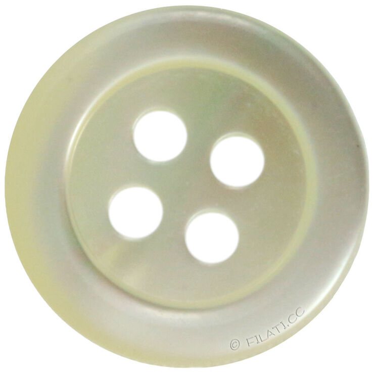 Union Knopf Knap 4 hul perlemor 14mm | 99-perlemor