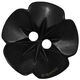 Union Knopf Floral knap 2 hul 15mm | 80-sort