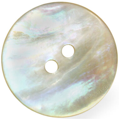 Knap 2 hul perlemor 23mm