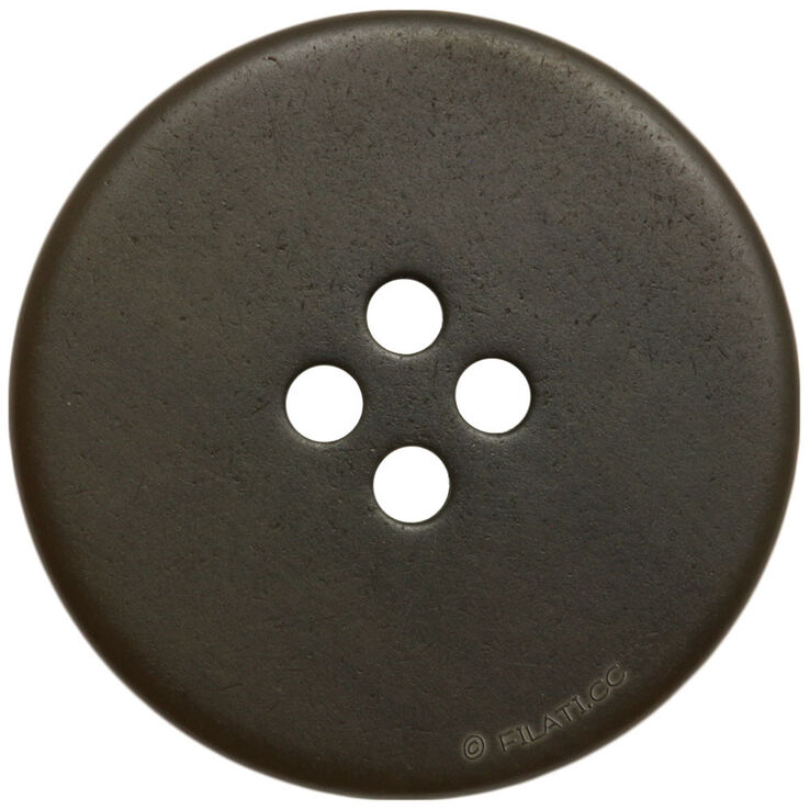 Union Knopf Knap 4 hul 20mm | 20-mørk brun