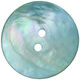 Union Knopf Knap 2 hul perlemor 28mm | 70-turkis