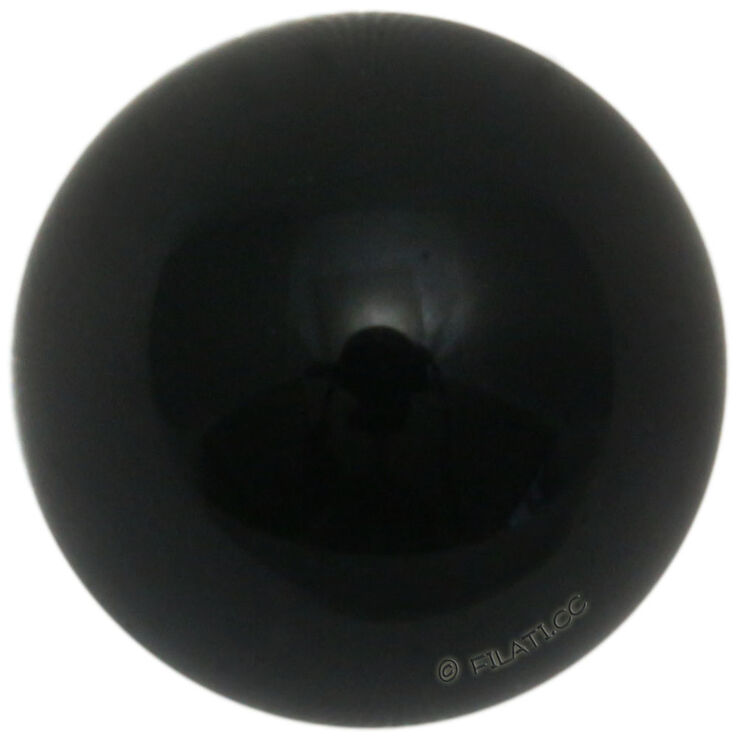 Union Knopf Dyreøje, glas, 8mm | 80-sort