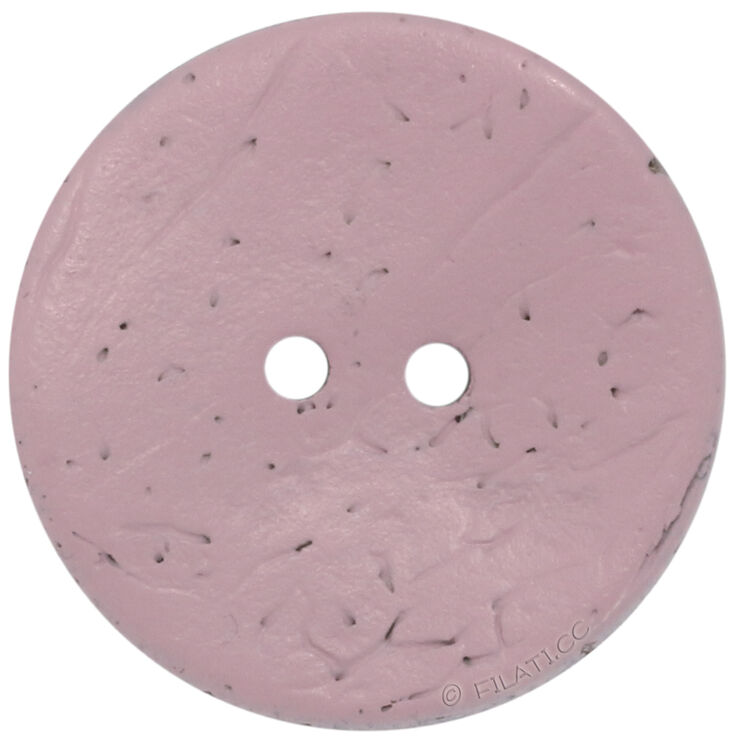 Union Knopf Knap med 2 hul, kokos, 23mm | 046-rosa