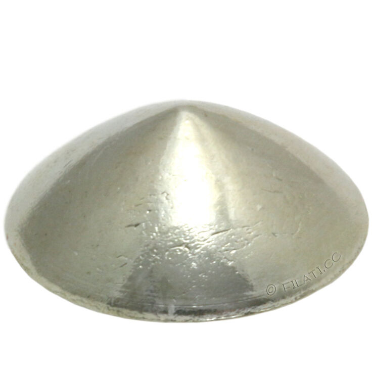 Union Knopf Nitte at skrue 12mm | 82-sølv