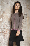 Lana Grossa JAKKE MED SNONINGER OG RIB Cool Wool