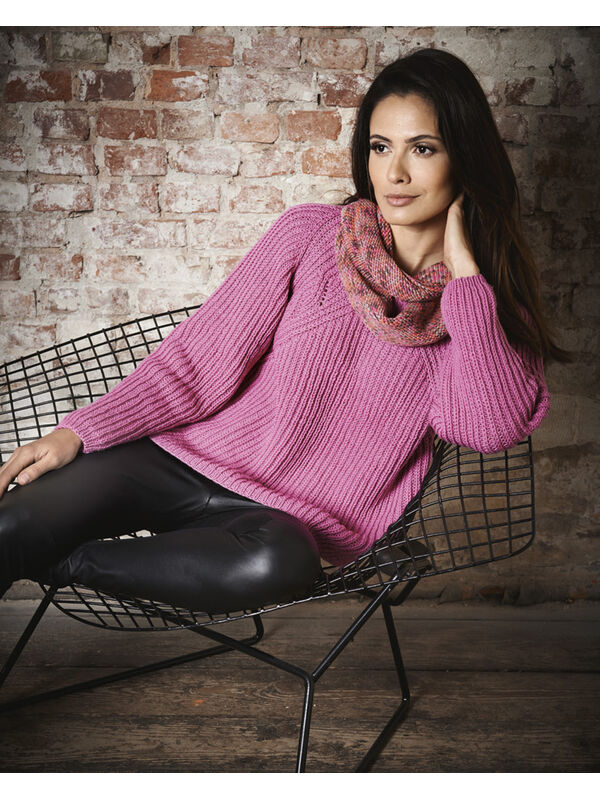 Lana Grossa PATENTSWEATER MED RAGLANÆRMER Cool Wool Big