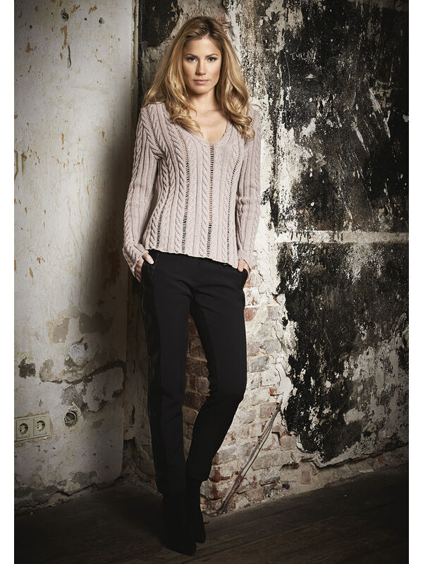 Lana Grossa SWEATER MED SNONINGER Cool Wool