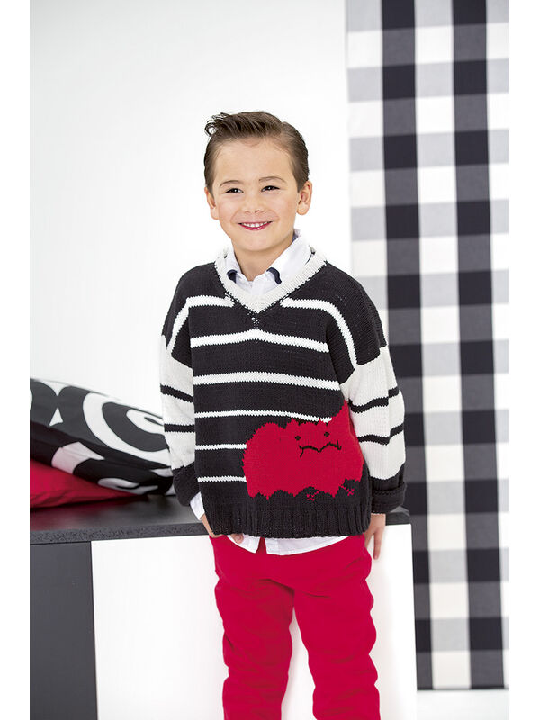Lana Grossa SWEATER MED FLAGERMUS Elastico