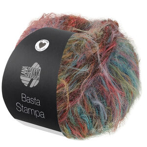 Lana Grossa BASTA STAMPA | 204-gul/rosa/rød/mynteturkis/blå