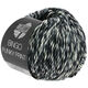 Lana Grossa BINGO Funky Print | 413-hvid/antracit/sort meleret
