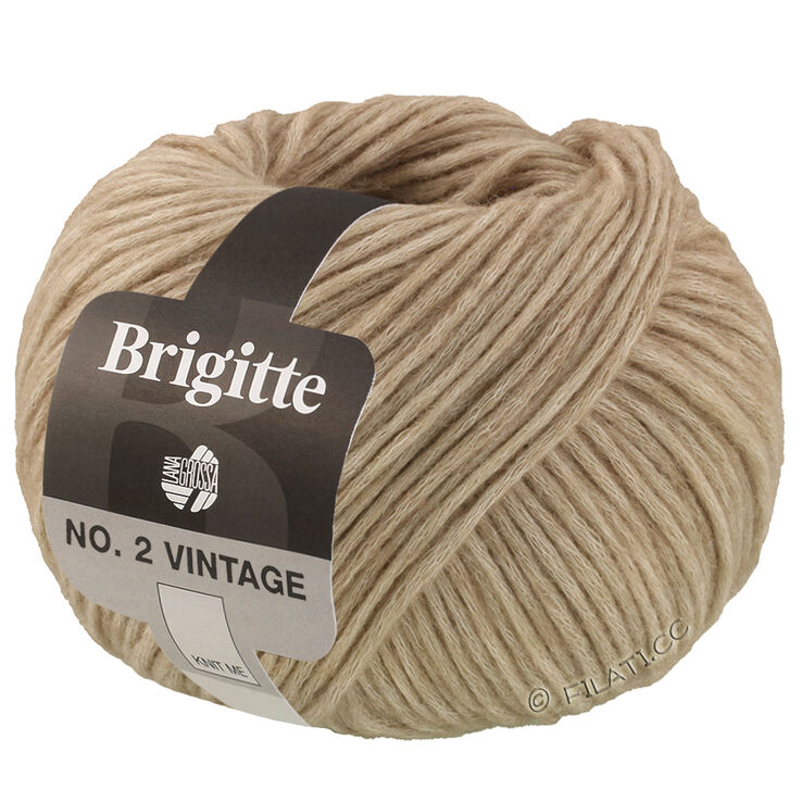 Lana Grossa BRIGITTE NO. 2 Vintage | 201-gråbeige meleret