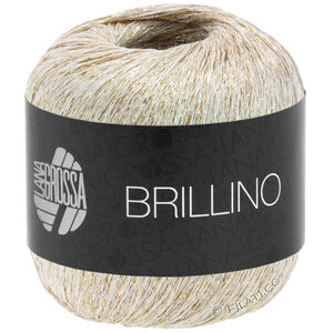 Lana Grossa BRILLINO | 09-hvid/gylden