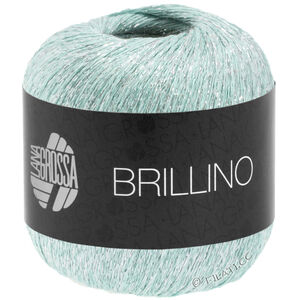 Lana Grossa BRILLINO | 11-pastelgrøn/sølv