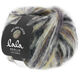 Lana Grossa BRUSHY Uni/Print (lala BERLIN) | 104-rå hvid/sandgul/antracit/gråbrun
