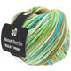 Lana Grossa BULKY Print (ABOUT BERLIN) | 153-hvid/pistacie/orange/jade/lys petrol