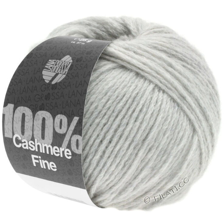 Lana Grossa 100% Cashmere Fine | 01-sølvgrå