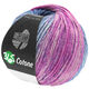 Lana Grossa 365 COTONE Dégradé | 105-gråblå/jeans/agatgrå/fuchsia/rødviolet