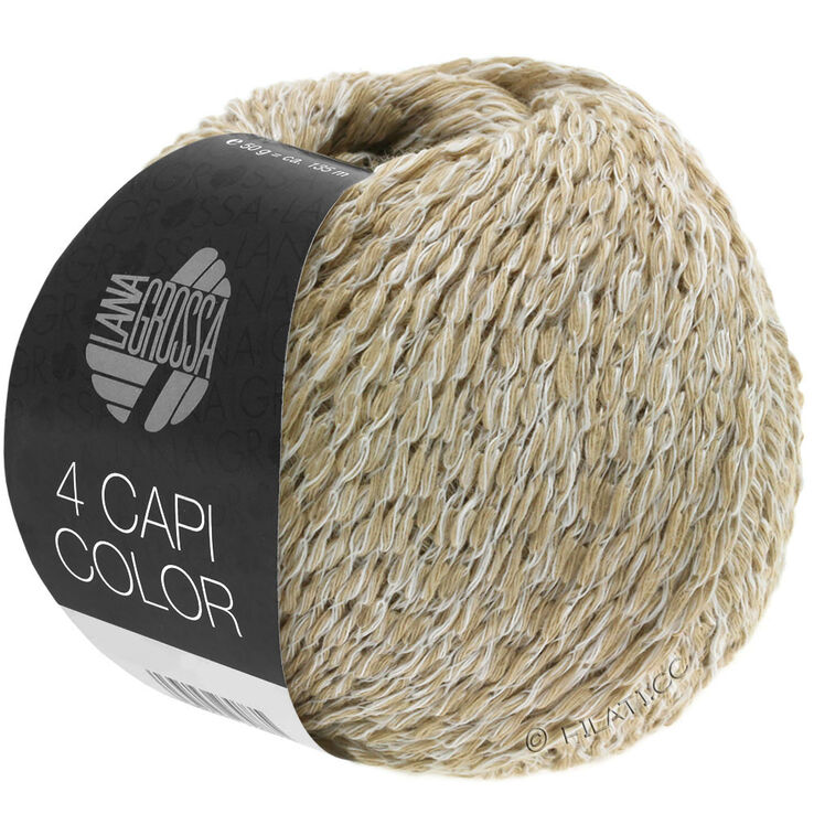 Lana Grossa 4 CAPI Color | 101-hvid/beige