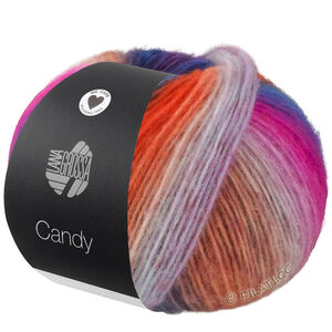 Lana Grossa CANDY | 03-brun/mørk brun/rødbrun/turkis/grøn/citrusgul/nougat/kamel/blå/beige/pink/mørk blå/mørk violet/orange/fuchsia