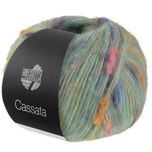 Lana Grossa CASSATA | 11-sartgrøn/lys orange/rosa/lys grå/lilla