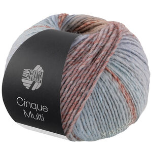 Lana Grossa CINQUE MULTI | 19-lys blå/beige/gråblå/taupe/grège/beigegrå meleret