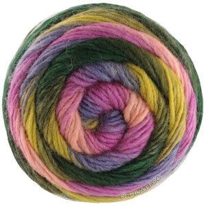 Lana Grossa COLORATO Aktion | 09-gråblå/fuchsia/laks/pistacie/kiwi/grangrøn