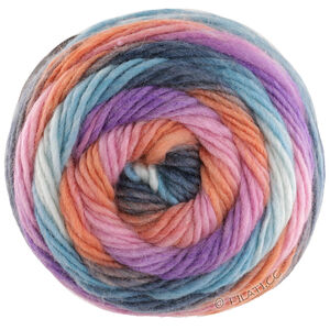 Lana Grossa COLORATO Aktion | 10-rosa/orange/mørk petrol/lys petrol/mynte/lilla