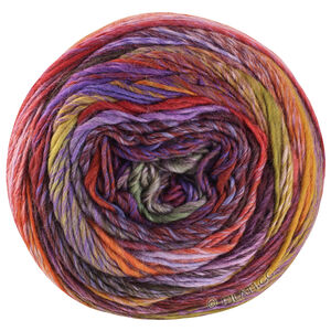 Lana Grossa COLORISSIMO 2 | 214-brunorange/rødbrun/kobberrød/syrenlilla/aubergine/grågrøn/oliven