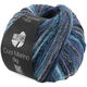 Lana Grossa COOL MERINO Big Color | 410-grå/mynteturkis/mørk blå/royal/blåviolet