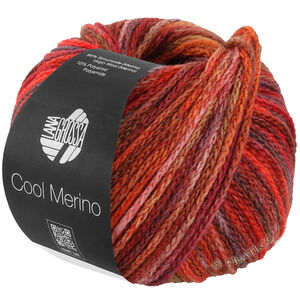 Lana Grossa COOL MERINO Color | 316-rødbrun/laks/kamel/burgund/bordeaux/valmuerød/rosa/gråbrun/orangerød