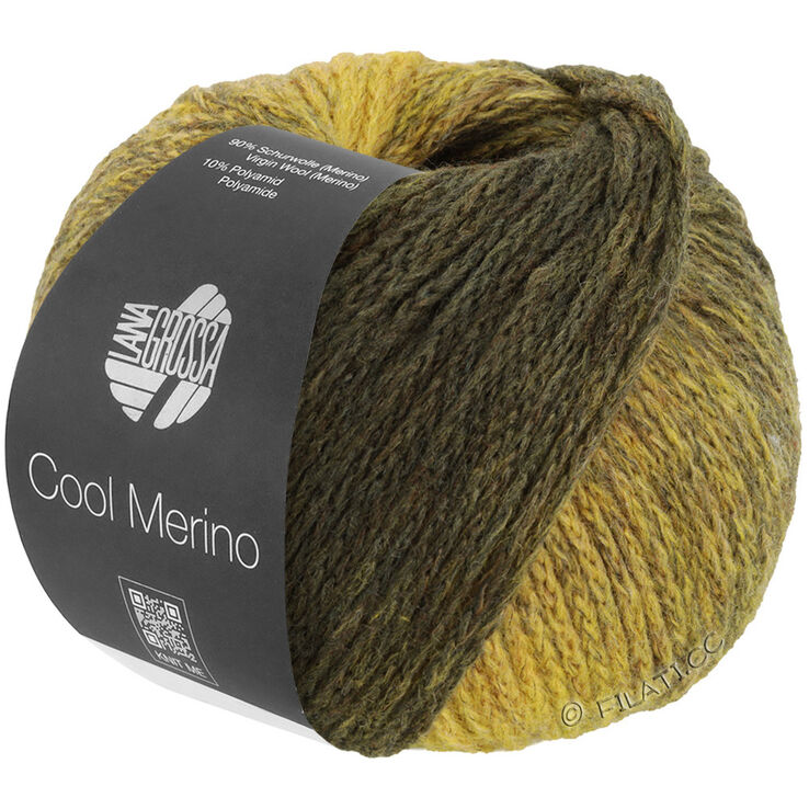 Lana Grossa COOL MERINO Dégradé | 301-mørk oliven/lys oliven/mosgrøn
