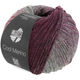 Lana Grossa COOL MERINO Dégradé | 305-brombær/grå rød/grå