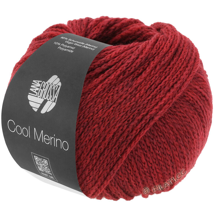 Lana Grossa COOL MERINO | 001-mørk rød