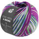 Lana Grossa COOL WOOL 4 SOCKS PRINT III | 7207-viola/grøn/mørk blå/hvid/lys blå