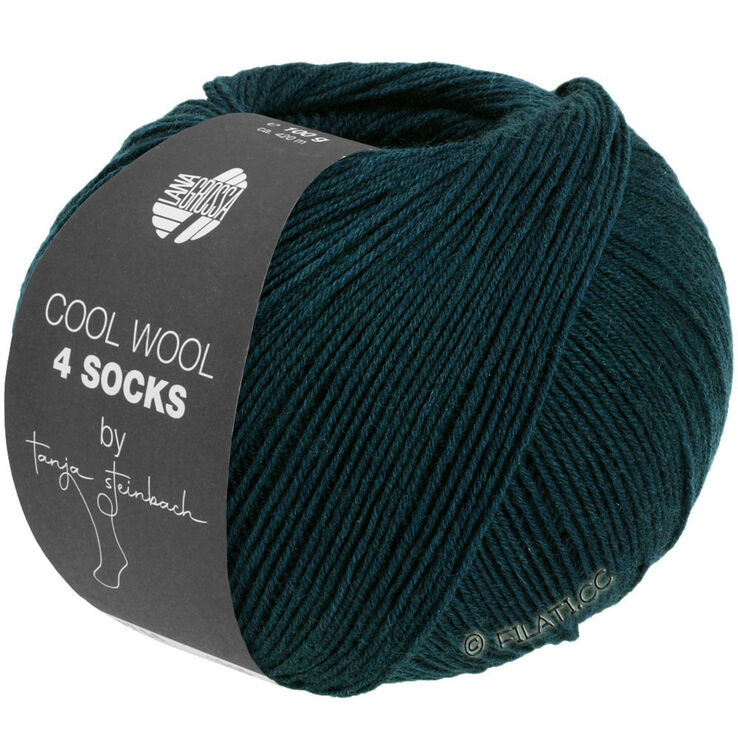 Lana Grossa COOL WOOL 4 SOCKS | 7701-mørk grøn