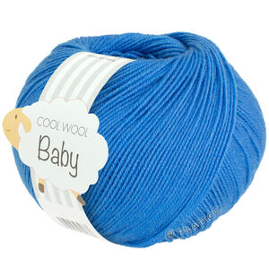 Lana Grossa COOL WOOL Baby Uni/Print 50g | 322-kornblomst blå