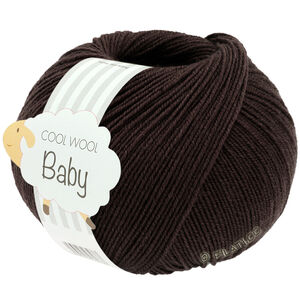 Lana Grossa COOL WOOL Baby Uni/Print 50g | 333-sortbrun