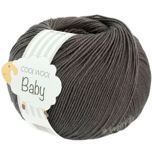 Lana Grossa COOL WOOL Baby Uni/Print 50g | 334-mørk grå meleret