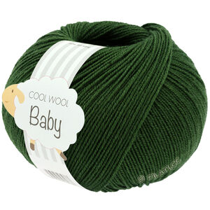Lana Grossa COOL WOOL Baby Uni/Print 50g | 336-mørk grøn
