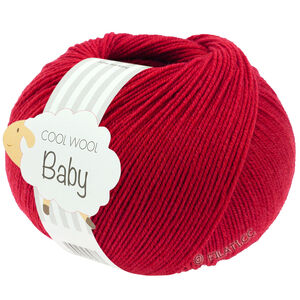 Lana Grossa COOL WOOL Baby Uni/Print 50g | 343-kirsebærrød
