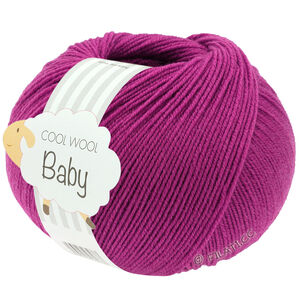 Lana Grossa COOL WOOL Baby Uni/Print 50g | 345-rødviolet
